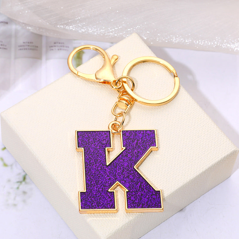 Wholesale Creative Alloy Jewelry 26 English Alphabet Keychain